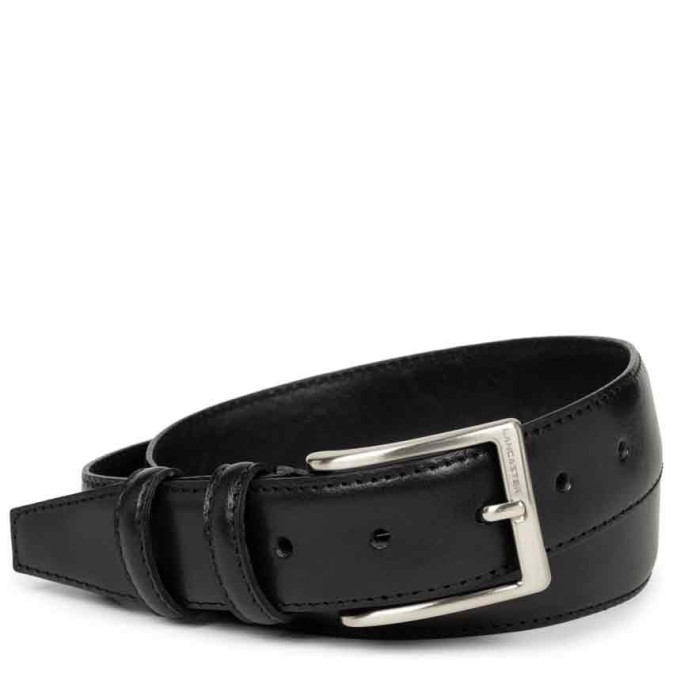 Lancaster Leather Belt for Men 601-11 Black L
