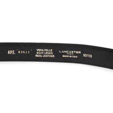 Lancaster Leather Belt for Men 601-11 Black L