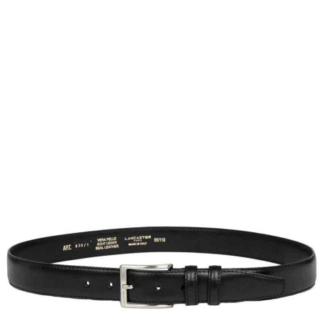 Lancaster Leather Belt for Men 601-11 Black L
