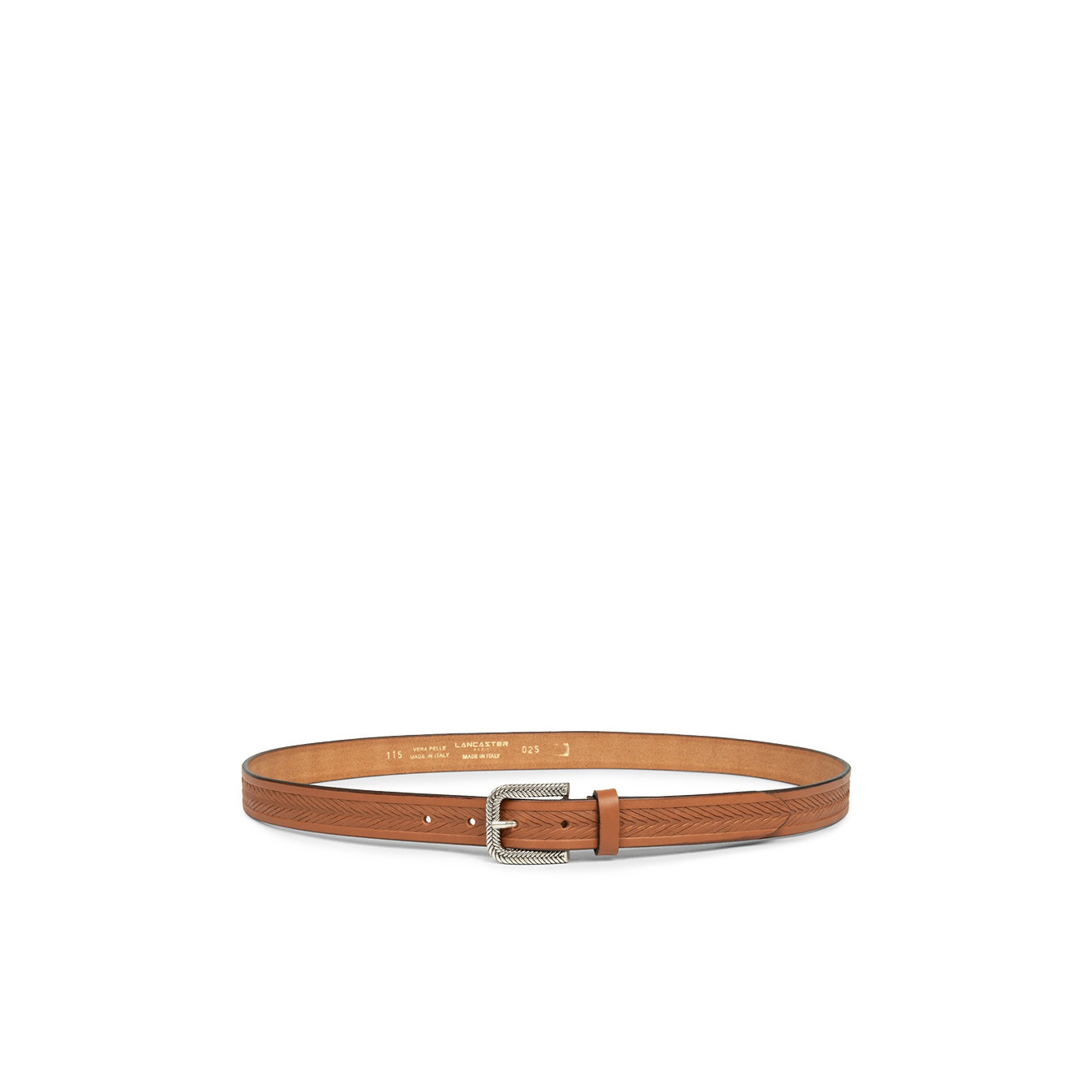 Lancaster Leather Belt for Women 601-021 Cognac M