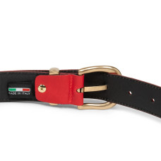 Lancaster Smooth Vachetta Leather Belt for Women 601-024 Red M
