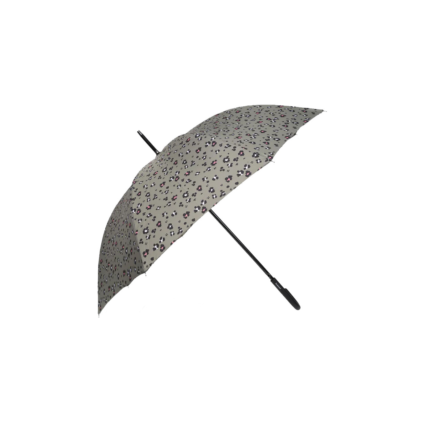 Isotoner Automatic Umbrella Leopard Beige