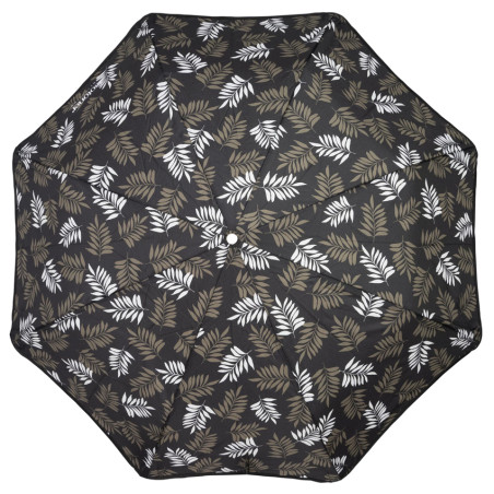 Isotoner Parapluie Pliant X-TRA Solide Auto Feuille Kaki ouvert