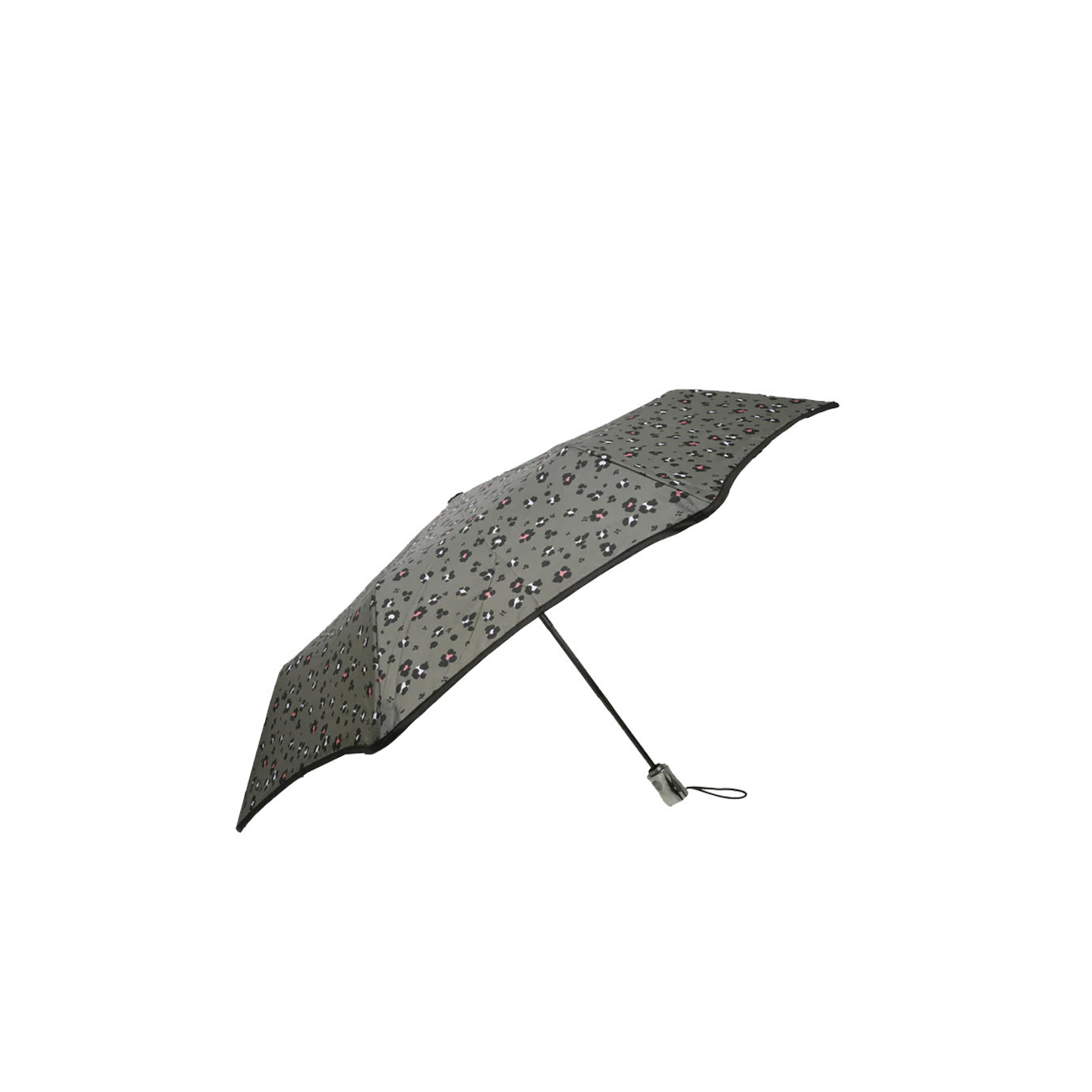 Isotoner Parapluie Pliant X-TRA Solide Auto Léopard Kaki