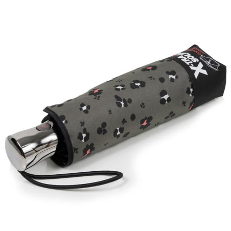Isotoner Automatic Umbrella X-TRA SOLIDE ALPHA Kaki Leopard