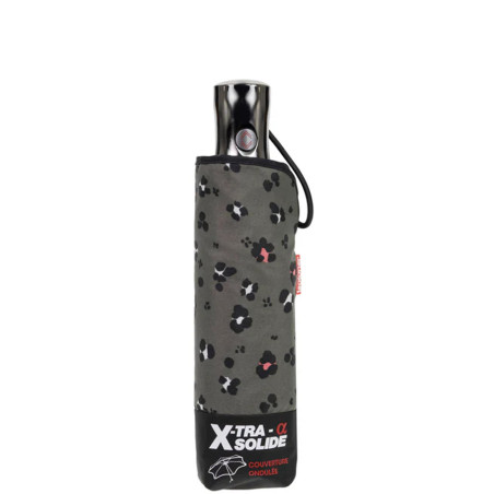 Isotoner Automatic Umbrella X-TRA SOLIDE ALPHA Kaki Leopard