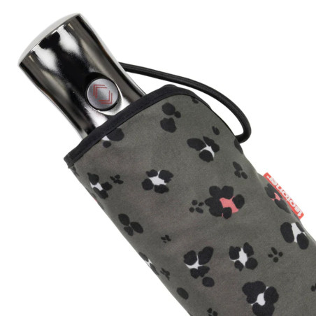 Isotoner Parapluie Pliant X-TRA Solide Auto Léopard Kaki motifs