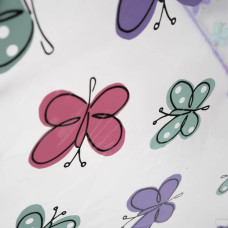 Isotoner Children's Dome Manual PVC Butterfly Umbrella