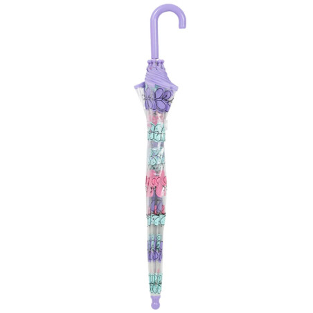 Isotoner Children's Dome Manual PVC Butterfly Umbrella