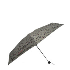 Isotoner Compact Mini Slim Manual Umbrella Kaki Leopard