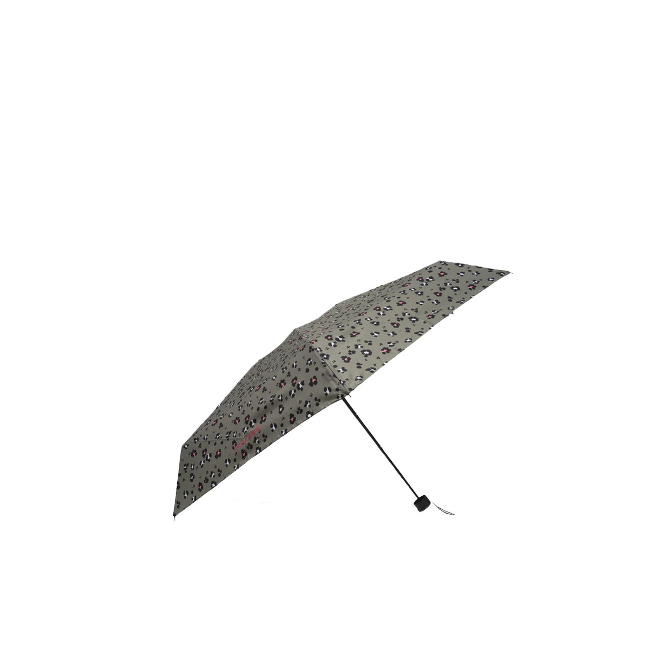 Isotoner Compact Mini Slim Manual Umbrella Kaki Leopard