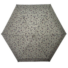 Isotoner Compact Mini Slim Manual Umbrella Kaki Leopard