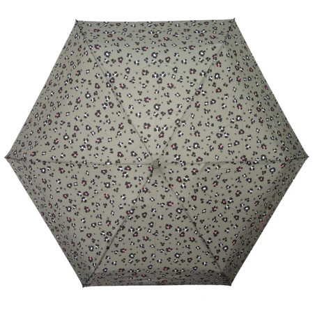 Isotoner Compact Mini Slim Manual Umbrella Kaki Leopard