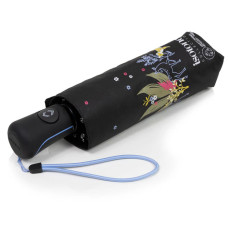 Isotoner Mini Folding Automatic Umbrella Deer Stripe