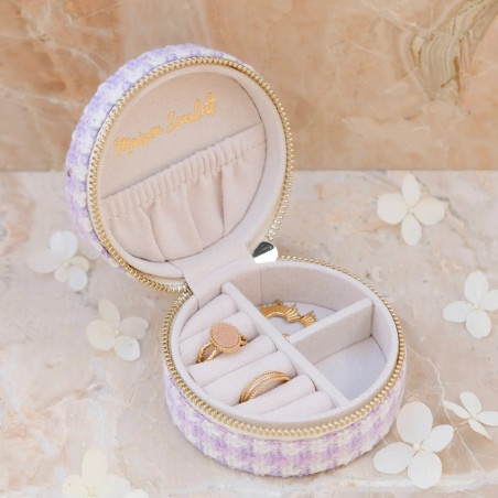 Maison Scarlett Travel Jewelry Box Yvonne In Chicken Leg Purple