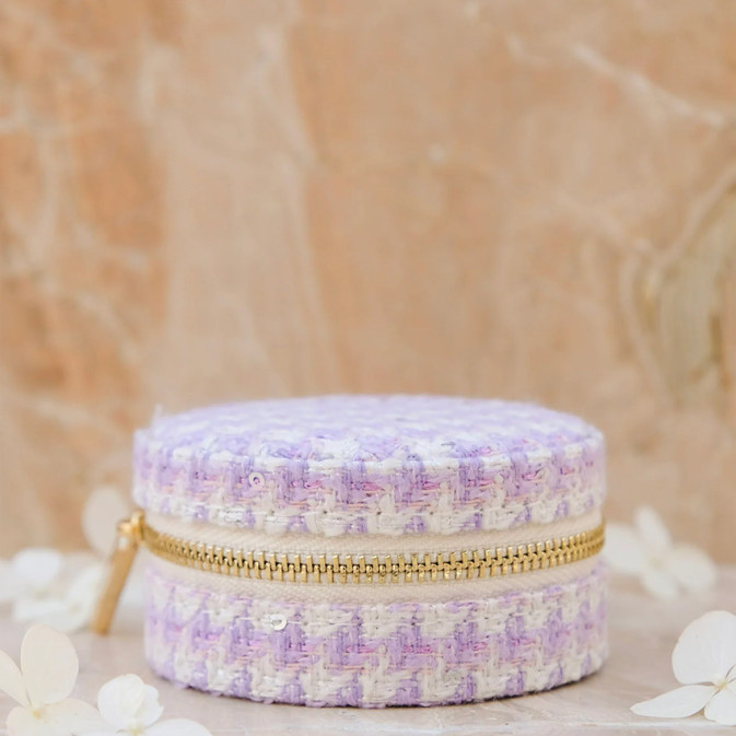 Maison Scarlett Travel Jewelry Box Yvonne In Chicken Leg Purple