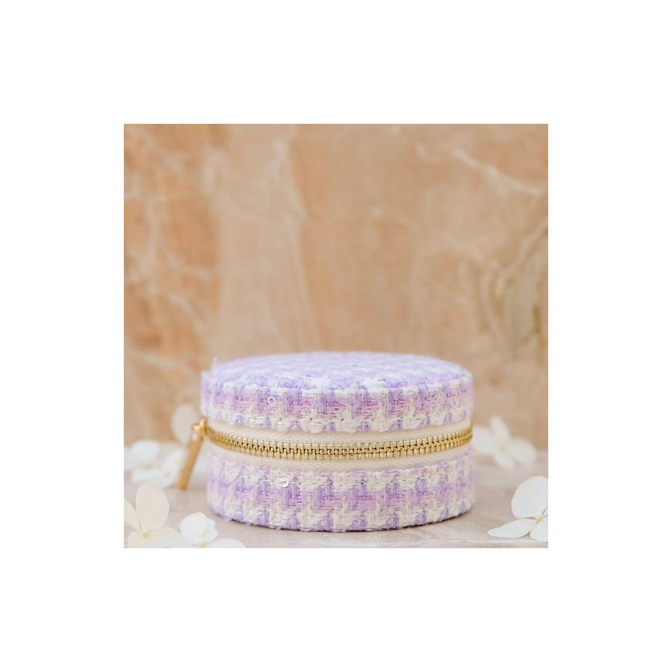 Maison Scarlett Travel Jewelry Box Yvonne In Chicken Leg Purple
