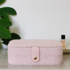 Maison Scarlett Brigitte Travel Jewelry Box Teddy Plush Rose