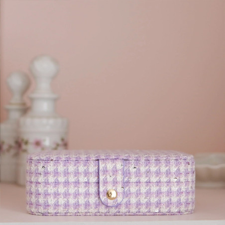 Scarlett Brigitte Maison Travel Jewelry Box Polka Dot Mauve