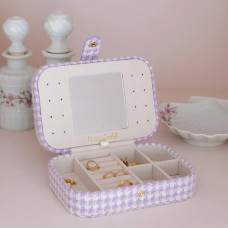 Scarlett Brigitte Maison Travel Jewelry Box Polka Dot Mauve