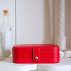 Maison Scarlett Travel Jewelry Box Brigitte PU Red