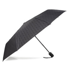 Isotoner Men's Folding Automatic X-TRA Solid Monogram Umbrella