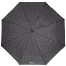 Isotoner Men's Folding Automatic X-TRA Solid Monogram Umbrella