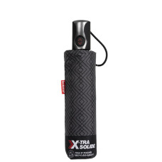 Isotoner Men's Folding Automatic X-TRA Solid Monogram Umbrella