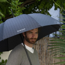 Men's Automatic Folding Handle X-TRA Solid Monogram Umbrella