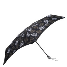 Isotoner X-Tra Solid Folding Umbrella Khaki Leaf