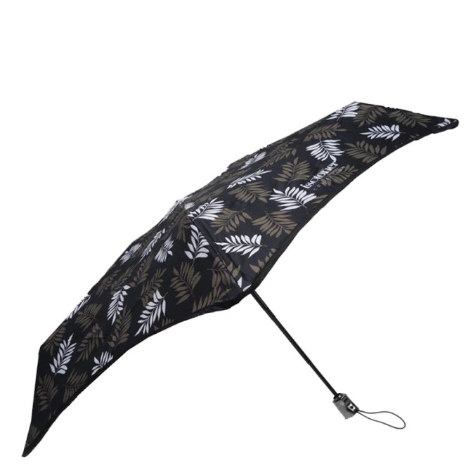 Isotoner X-Tra Solid Folding Umbrella Khaki Leaf
