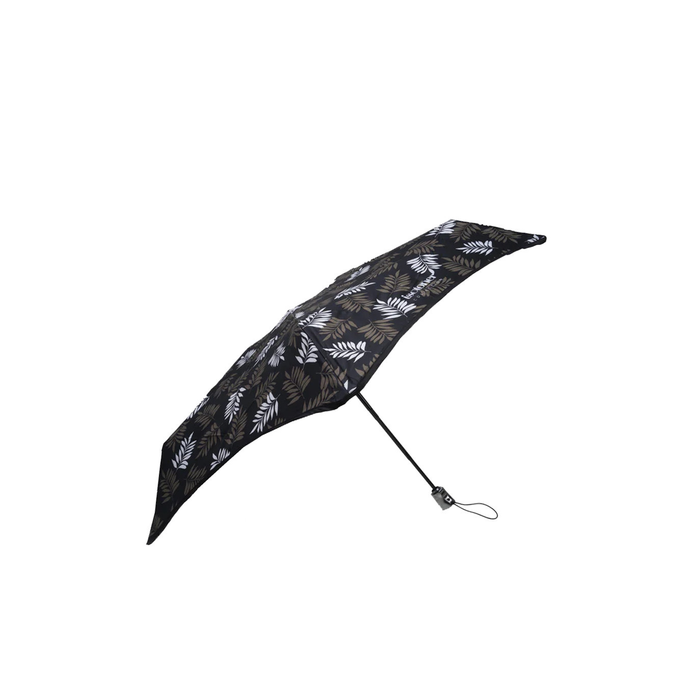 Isotoner X-Tra Solid Folding Umbrella Khaki Leaf