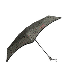 Isotoner X-Tra Solid Folding Leopard Khaki Umbrella