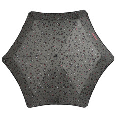 Isotoner X-Tra Solid Folding Leopard Khaki Umbrella