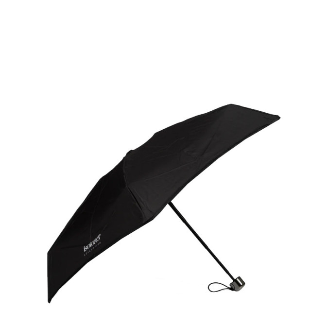 Isotoner Mini X-Tra Solid Folding Umbrella Black