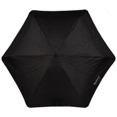 Isotoner Mini X-Tra Solid Folding Umbrella Black