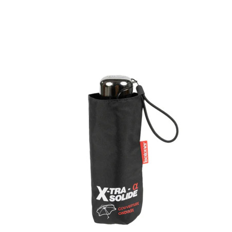 Isotoner Mini X-Tra Solid Folding Umbrella Black