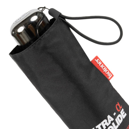 Isotoner Mini X-Tra Solid Folding Umbrella Black