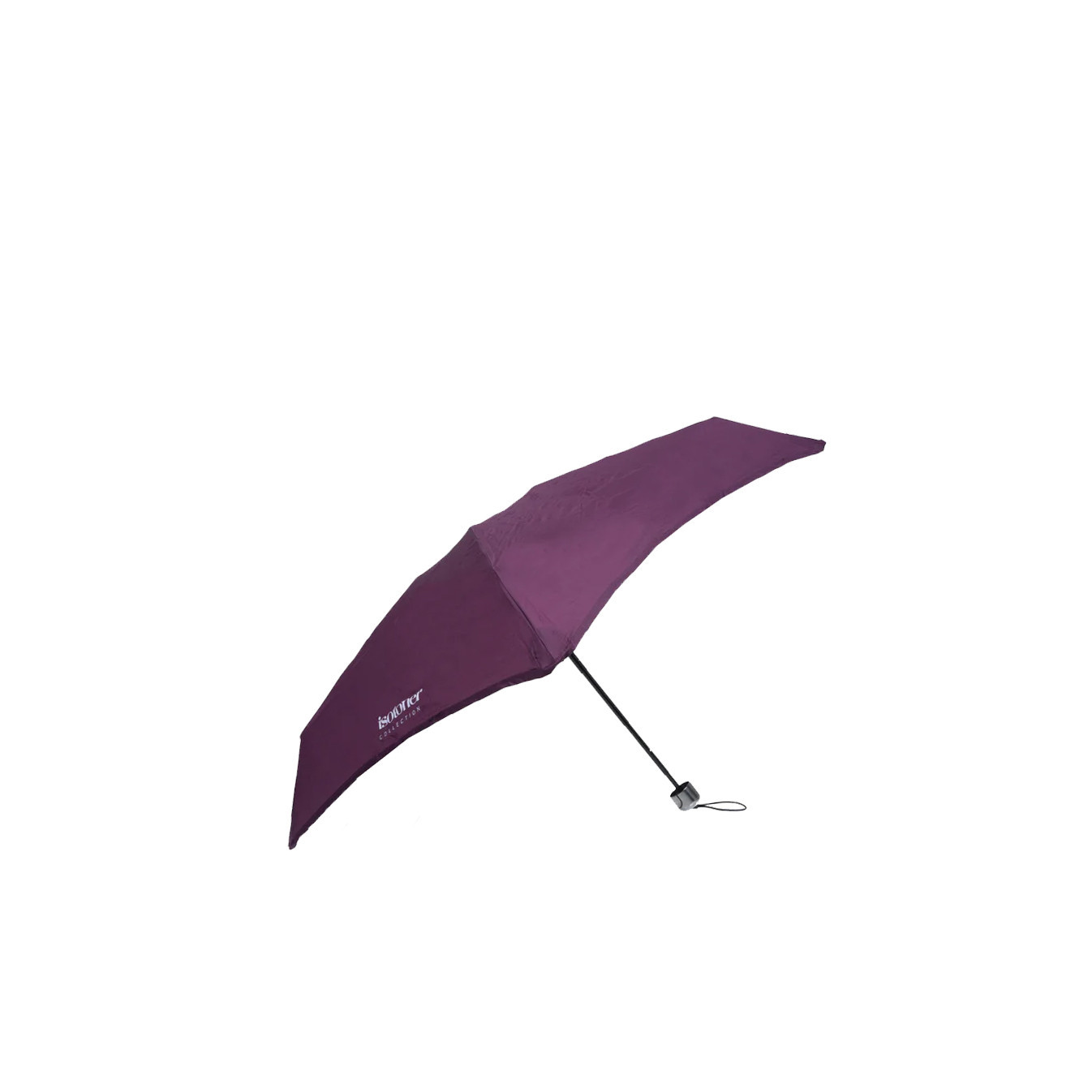 Isotoner Mini X-Tra Solid Folding Umbrella Plum