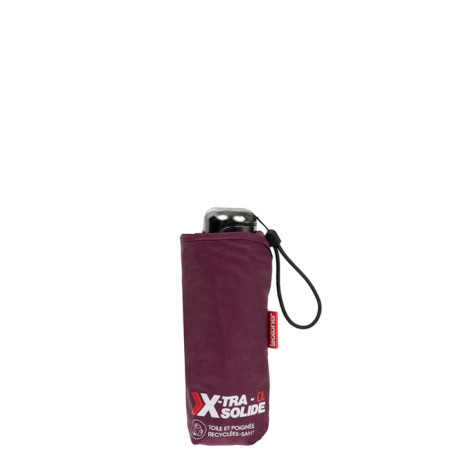 Isotoner Mini X-Tra Solide Parapluie Pliant Prune debout