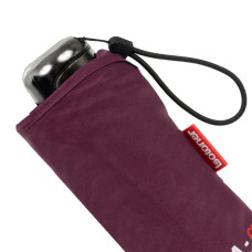 Isotoner Mini X-Tra Solid Folding Umbrella Plum
