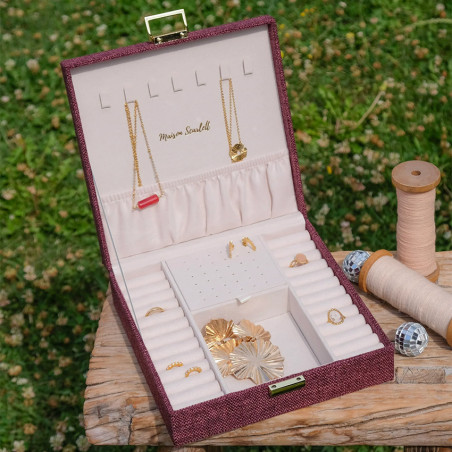 Maison Scarlett Anne Lin Jewelry Box Bordeaux