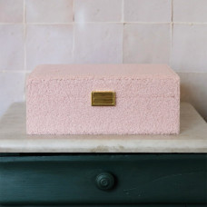 Maison Scarlett Jewelry Box Louise in Teddy Rose Plush