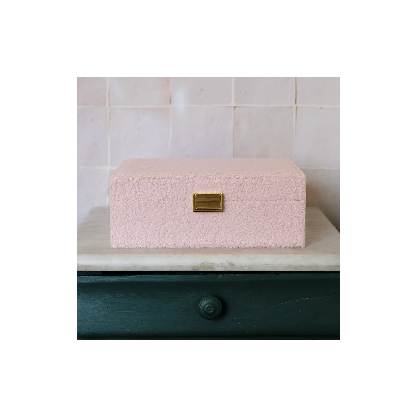 Maison Scarlett Boîte A Bijoux Louise En Moumoute Teddy Rose