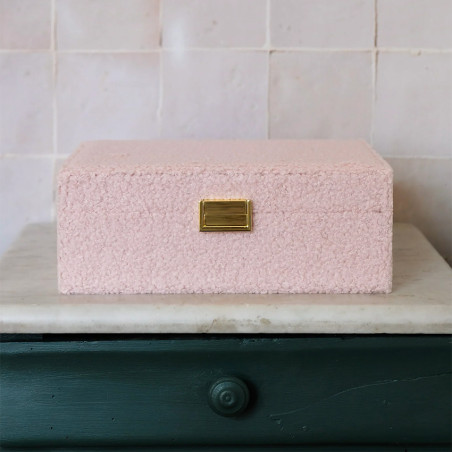 Maison Scarlett Boîte A Bijoux Louise En Moumoute Teddy Rose
