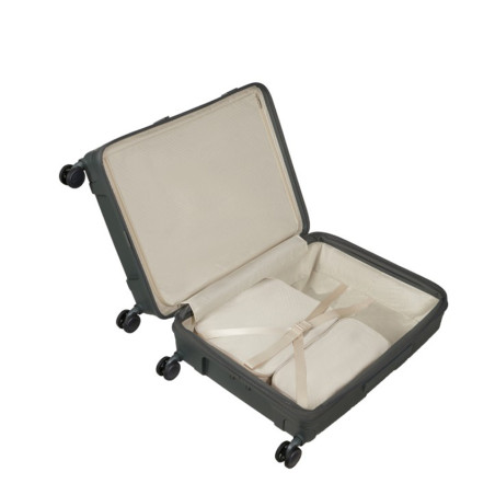 Samsonite Paralux Valise 4 Roues Extensible 67 Cm Olive ouvert