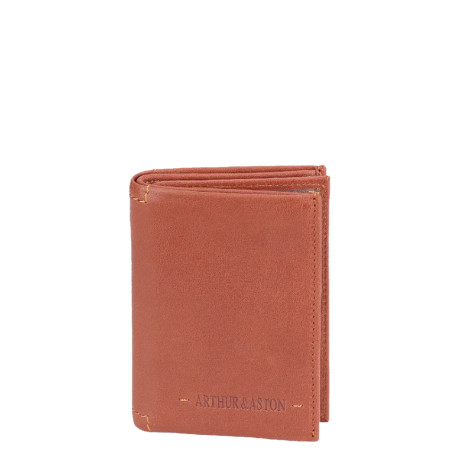 Arthur Et Aston 2028 Petit Portefeuille En Cuir Cognac