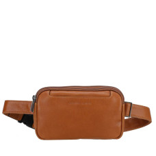 Arthur & Aston Léon Cognac Leather Banana Bag