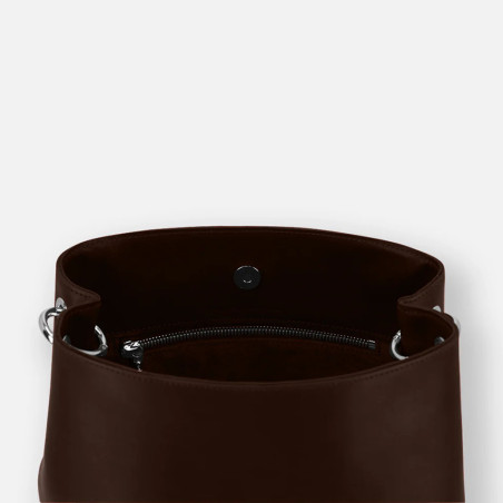 Ateliers Fourès Alceste Bucket Bag Shoulder Strap H610 Coffee