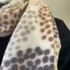 Atoll Palm Colorful Bubbles Scarf Light Brown